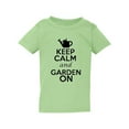 thumbnail image 1 of Keep Calm And Garden On Gardening Plants Flowers Toddler Kids T-Shirt Tee, 1 of 2