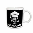 thumbnail image 1 of 3drose, Keep Calm and Graduate. Black., 15oz Mug, 1 of 6