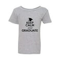 thumbnail image 1 of Keep Calm And Graduate On Students School Funny Toddler Kids T-Shirt Tee, 1 of 2