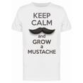 thumbnail image 1 of Keep Calm And Grow Your Mustache Tee Men's -Image by Shutterstock, 1 of 2