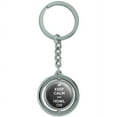 thumbnail image 1 of Keep Calm And Howl On Wolf Spinning Circle Metal Keychain, 1 of 1