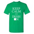 thumbnail image 1 of Keep Calm And Irish Sarcastic Humor Graphic Tees Gift For Mens Novelty Funny T Shirt, 1 of 5