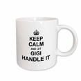 thumbnail image 1 of 3drose, Keep Calm and Let Gigi Handle It - Fun Funny Grandma Grandmother Gift, 15oz Mug, 1 of 6