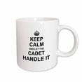 thumbnail image 1 of 3drose, Keep Calm and Let the Cadet Handle It - Funny Career Job Pride Gift, 15oz Mug, 1 of 6