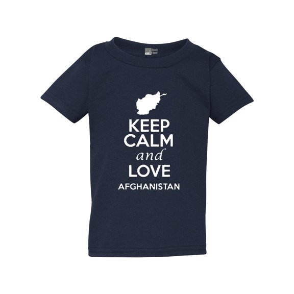 Keep Calm And Love Afghanistan Country People Patriotic Toddler Kids T-Shirt Tee