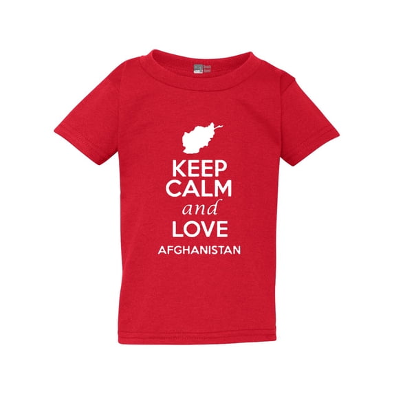 Keep Calm And Love Afghanistan Country People Patriotic Toddler Kids T-Shirt Tee