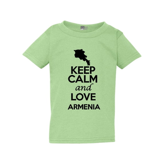 Keep Calm And Love Armenia Country People Patriotic Toddler Kids T-Shirt Tee
