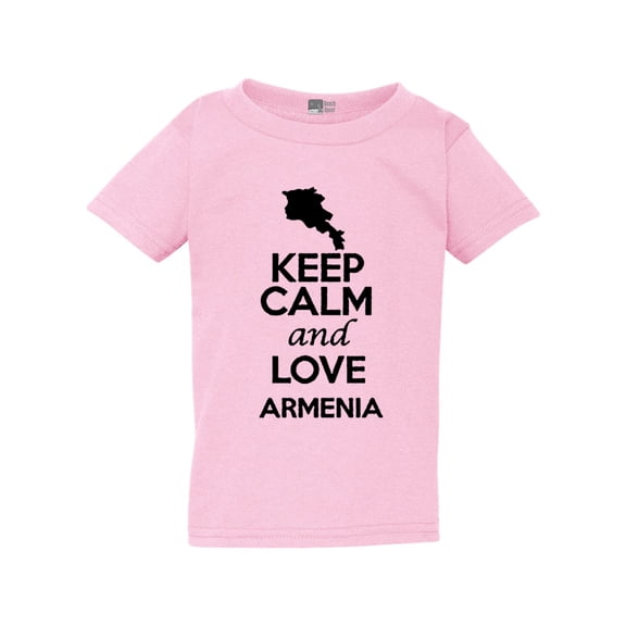 Keep Calm And Love Armenia Country People Patriotic Toddler Kids T-Shirt Tee