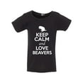 thumbnail image 1 of Keep Calm And Love Beavers Animal Lover Funny Toddler Kids T-Shirt Tee, 1 of 2