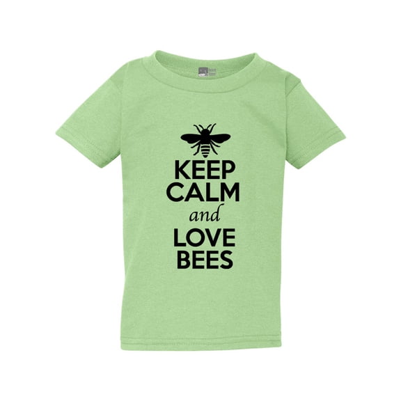 Keep Calm And Love Bees Insects Honey Lover Toddler Kids T-Shirt Tee