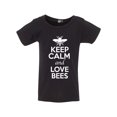 thumbnail image 1 of Keep Calm And Love Bees Insects Honey Lover Toddler Kids T-Shirt Tee, 1 of 2