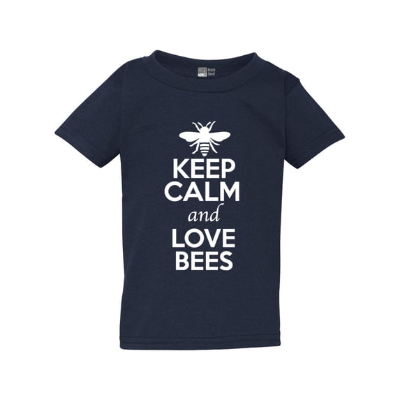 Keep Calm And Love Bees Insects Honey Lover Toddler Kids T-Shirt Tee