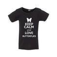 thumbnail image 1 of Keep Calm And Love Butterflies Insects Lover Funny Toddler Kids T-Shirt Tee, 1 of 2