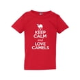 thumbnail image 1 of Keep Calm And Love Camels Deserts Animal Lover Toddler Kids T-Shirt Tee, 1 of 2