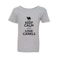 thumbnail image 1 of Keep Calm And Love Camels Deserts Animal Lover Toddler Kids T-Shirt Tee, 1 of 2