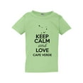 thumbnail image 1 of Keep Calm And Love Cape Verde Country Nation Patriotic Toddler Kids T-Shirt Tee, 1 of 2