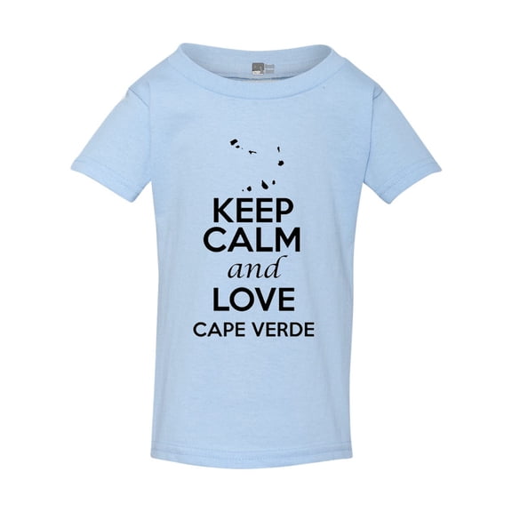 Keep Calm And Love Cape Verde Country Nation Patriotic Toddler Kids T-Shirt Tee