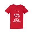 thumbnail image 1 of Keep Calm And Love Cape Verde Country Nation Patriotic Toddler Kids T-Shirt Tee, 1 of 2