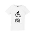 thumbnail image 1 of Keep Calm And Love Cats Lover Pet Kitten Animals Toddler Kids T-Shirt Tee, 1 of 2