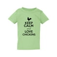 thumbnail image 1 of Keep Calm And Love Chickens Rooster Animal Lover Funny Toddler Kids T-Shirt Tee, 1 of 2