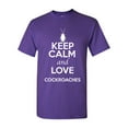 thumbnail image 1 of Keep Calm And Love Cockroaches Insects Lover Adult T-Shirt Tee, 1 of 2