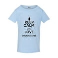 thumbnail image 1 of Keep Calm And Love Cockroaches Insects Lover Funny Toddler Kids T-Shirt Tee, 1 of 2