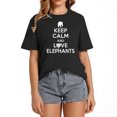 thumbnail image 1 of Keep Calm And Love Elephants - Cool T-Shirt T-Shirt, 1 of 5