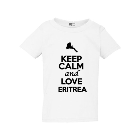 Keep Calm And Love Eritrea Country Nation Patriotic Toddler Kids T-Shirt Tee
