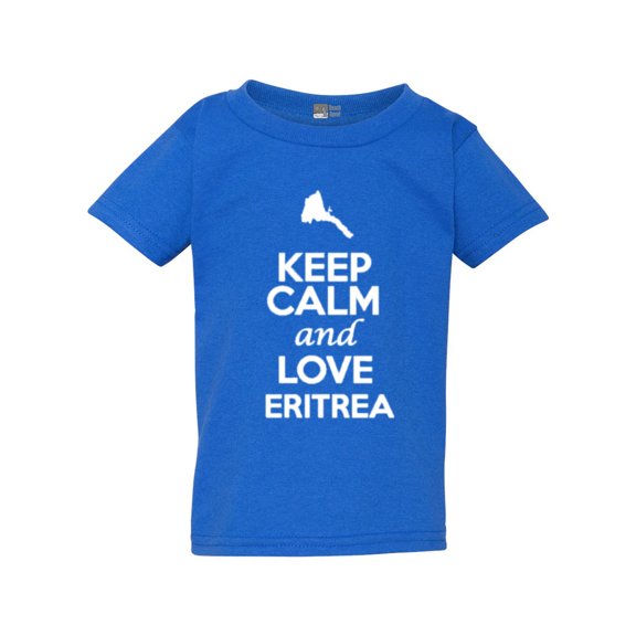 Keep Calm And Love Eritrea Country Nation Patriotic Toddler Kids T-Shirt Tee