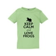 thumbnail image 1 of Keep Calm And Love Frogs Toad Jump Animal Lover Funny Toddler Kids T-Shirt Tee, 1 of 2