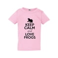thumbnail image 1 of Keep Calm And Love Frogs Toad Jump Animal Lover Funny Toddler Kids T-Shirt Tee, 1 of 2