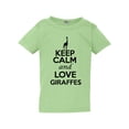 thumbnail image 1 of Keep Calm And Love Giraffes Animal Lover Africa Funny Toddler Kids T-Shirt Tee, 1 of 2