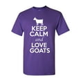 thumbnail image 1 of Keep Calm And Love Goat Animal Lover Adult T-Shirt Tee, 1 of 2