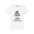 thumbnail image 1 of Keep Calm And Love Grasshoppers Mantis Insect Lover Toddler Kids T-Shirt Tee, 1 of 2