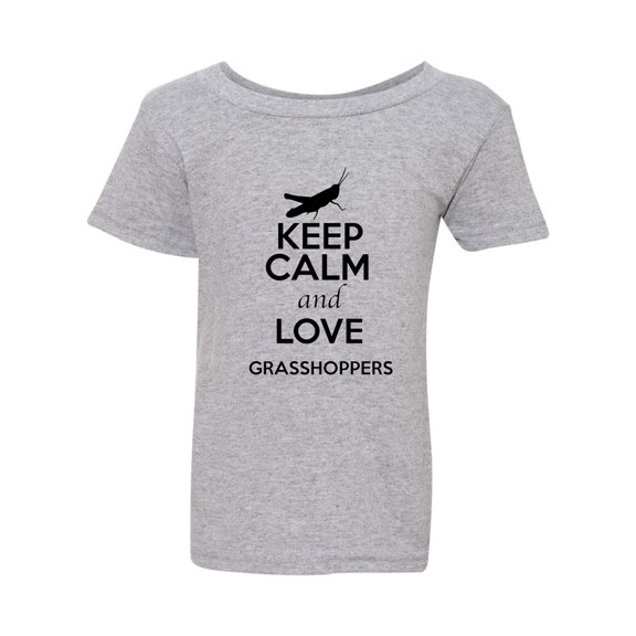 Keep Calm And Love Grasshoppers Mantis Insect Lover Toddler Kids T-Shirt Tee