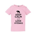 thumbnail image 1 of Keep Calm And Love Hyenas Wild Canine Animal Lover Toddler Kids T-Shirt Tee, 1 of 2