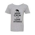 thumbnail image 1 of Keep Calm And Love Hyenas Wild Canine Animal Lover Toddler Kids T-Shirt Tee, 1 of 2
