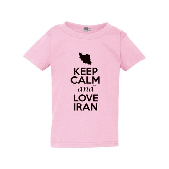 Keep Calm And Love Iran Country Nation People Patriotic Toddler Kids T-Shirt Tee