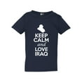thumbnail image 1 of Keep Calm And Love Iraq Country Nation Patriotic Toddler Kids T-Shirt Tee, 1 of 2