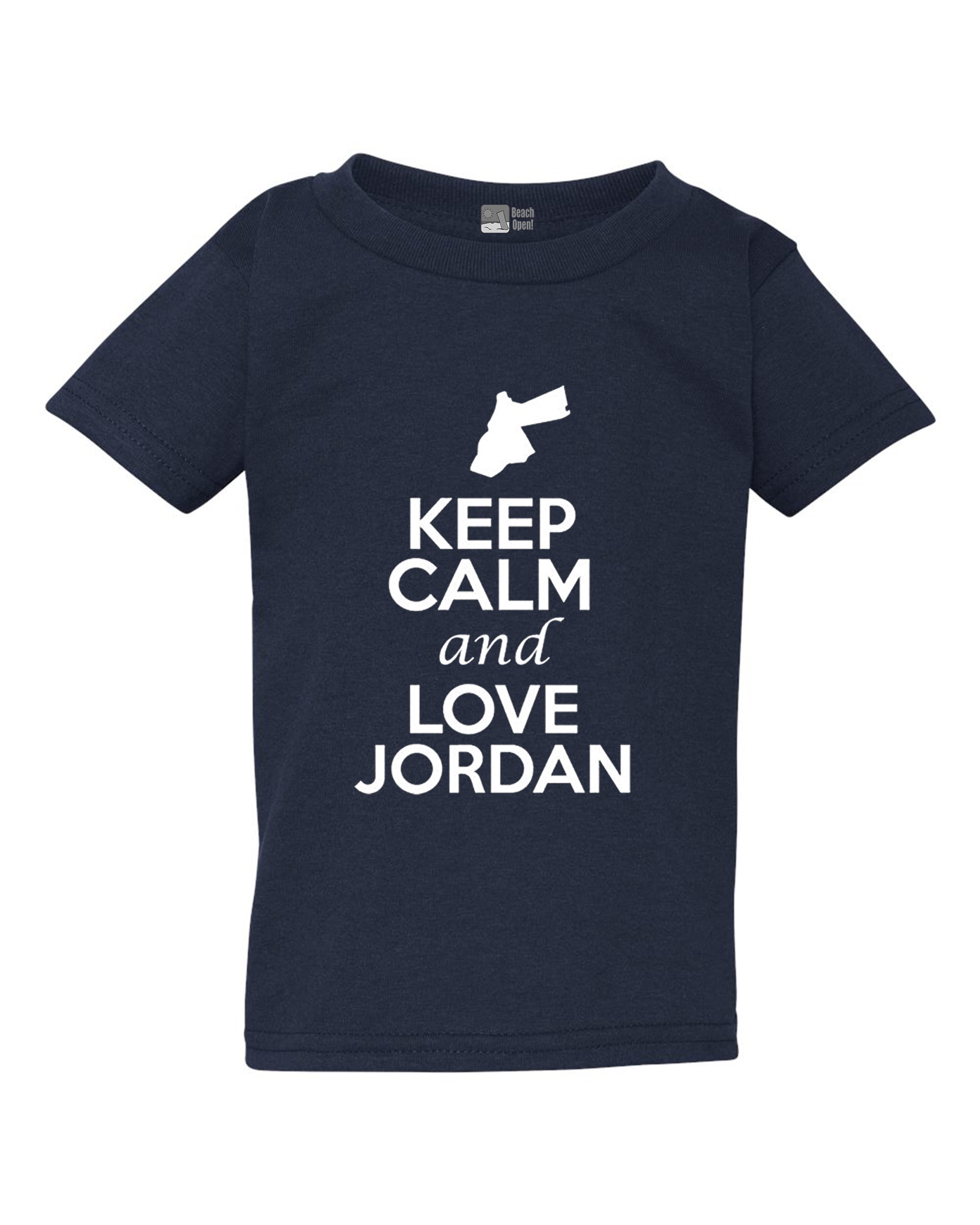 Keep Calm And Love Jordan Country People Patriotic Toddler Kids T