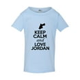 thumbnail image 1 of Keep Calm And Love Jordan Country People Patriotic Toddler Kids T-Shirt Tee, 1 of 2