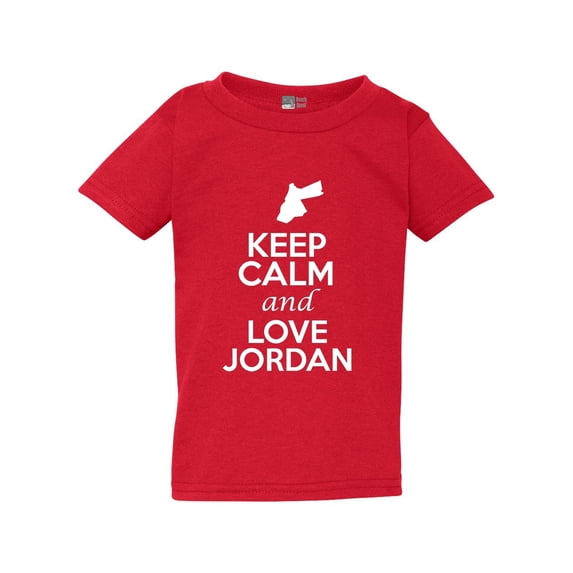 Keep Calm And Love Jordan Country People Patriotic Toddler Kids T-Shirt Tee