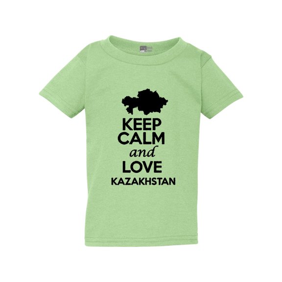 Keep Calm And Love Kazakhstan Country People Patriotic Toddler Kids T-Shirt Tee