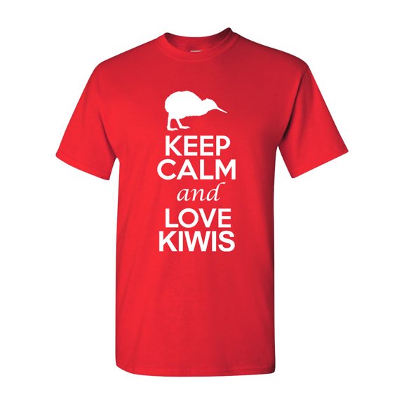 Keep Calm And Love Kiwis Bird Animal Lover DT Adult T-Shirt Tee