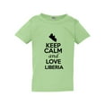 thumbnail image 1 of Keep Calm And Love Liberia Country Nation Patriotic Toddler Kids T-Shirt Tee, 1 of 2