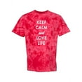 thumbnail image 1 of Keep Calm And Love Life Tie-Dye Crystal Men -Smartprints Designs, Male XX-Large, 1 of 2