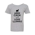 thumbnail image 1 of Keep Calm And Love Llamas Camel Animal Lover Funny Toddler Kids T-Shirt Tee, 1 of 2