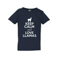 thumbnail image 1 of Keep Calm And Love Llamas Camel Animal Lover Funny Toddler Kids T-Shirt Tee, 1 of 2