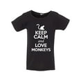 thumbnail image 1 of Keep Calm And Love Monkeys Ape Animal Lover Toddler Kids T-Shirt Tee, 1 of 2