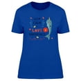 thumbnail image 1 of Keep Calm And Love Narwhals T-Shirt Women -Image by Shutterstock, Female Medium, 1 of 2